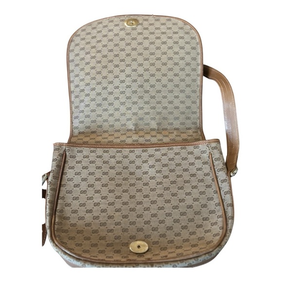 Gucci GG Supreme Monogram Shoulder Bag – Late 1980s Vintage - Picture 5 of 11